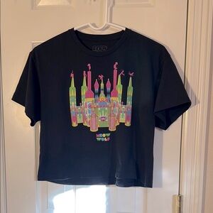 Kids Black Graphic T-Shirt